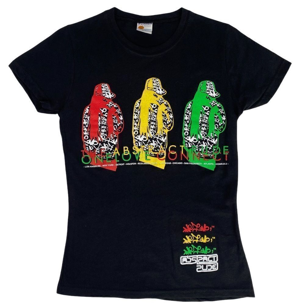 Abstract Rude One Love Hip-Hop Rap Tee Project Blowed